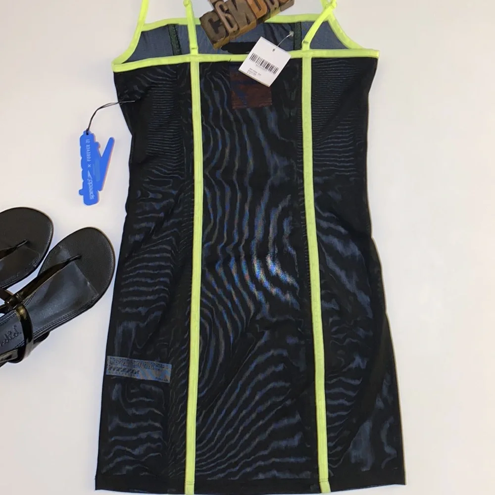 🆕🏊‍♀️SPEEDO/FOREVER 21 Mesh Swim Dress - Picture 7 of 10